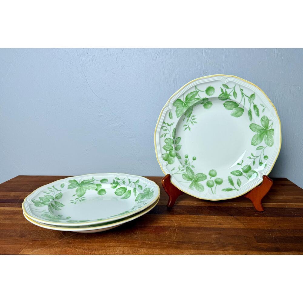 Vintage Villeroy & Boch Parkland Green Soup Bowls Set of 3 (2003 Germany) - Picture 8 of 9